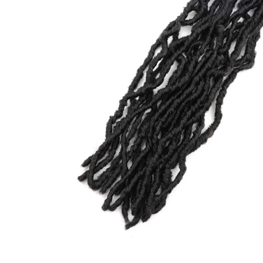 24 Inch Soft Locs Crochet Hair Pre Looped 6 Packs Faux Locs Crochet Braids Goddess Locs Dreadlocs Synthetic Hair for Black Wome