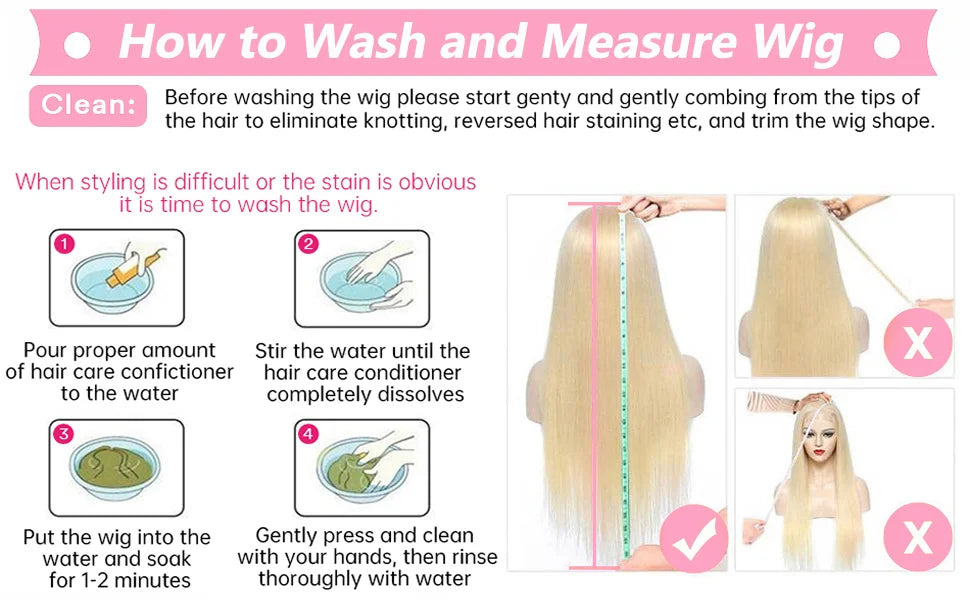 210% 30 40inch 13x6 HD Full Frontal Lace 613 Blonde Colored Straight Wigs Lace Frontal Human Hair Wigs Lace Front Wigs For Women