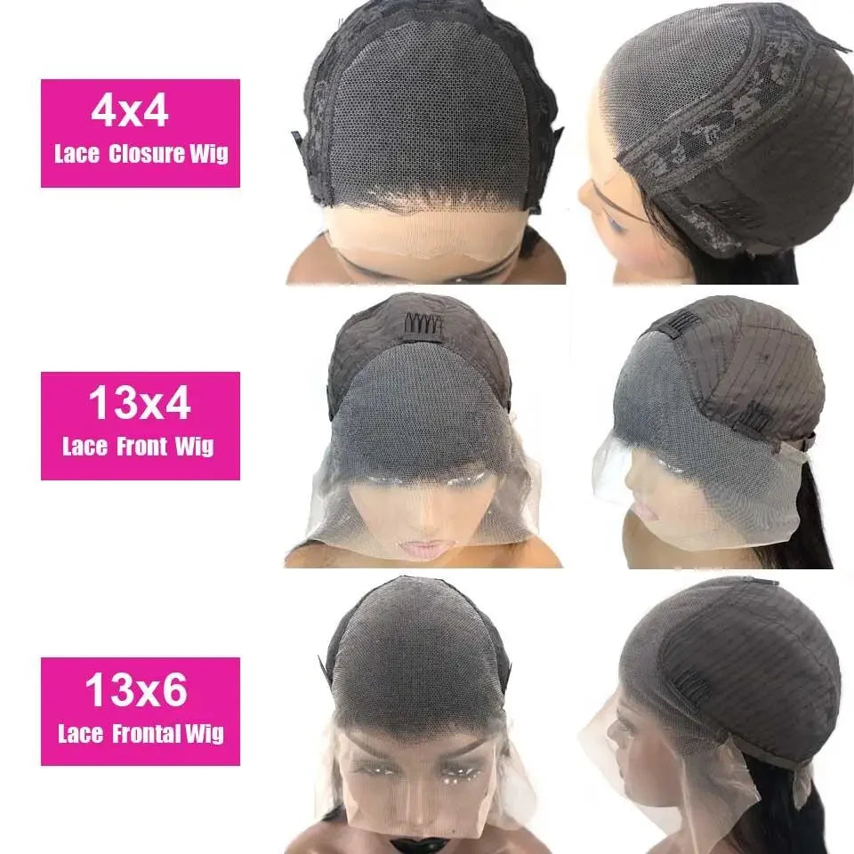 13x4 HD Deep Wave Lace Frontal Wig Colored Burgundy Lace Front Wig Brazilian Red 99J Curly Lace Front Human Hair Wigs