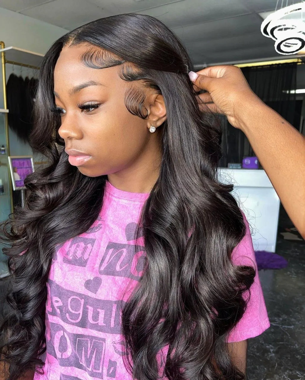 40 46 Inch 13x4 13x6 HD Body Wave Lace Frontal Human Hair Wig Brazilian 360 Full Loose Natural Wavy Lace Front Wigs 300% Density