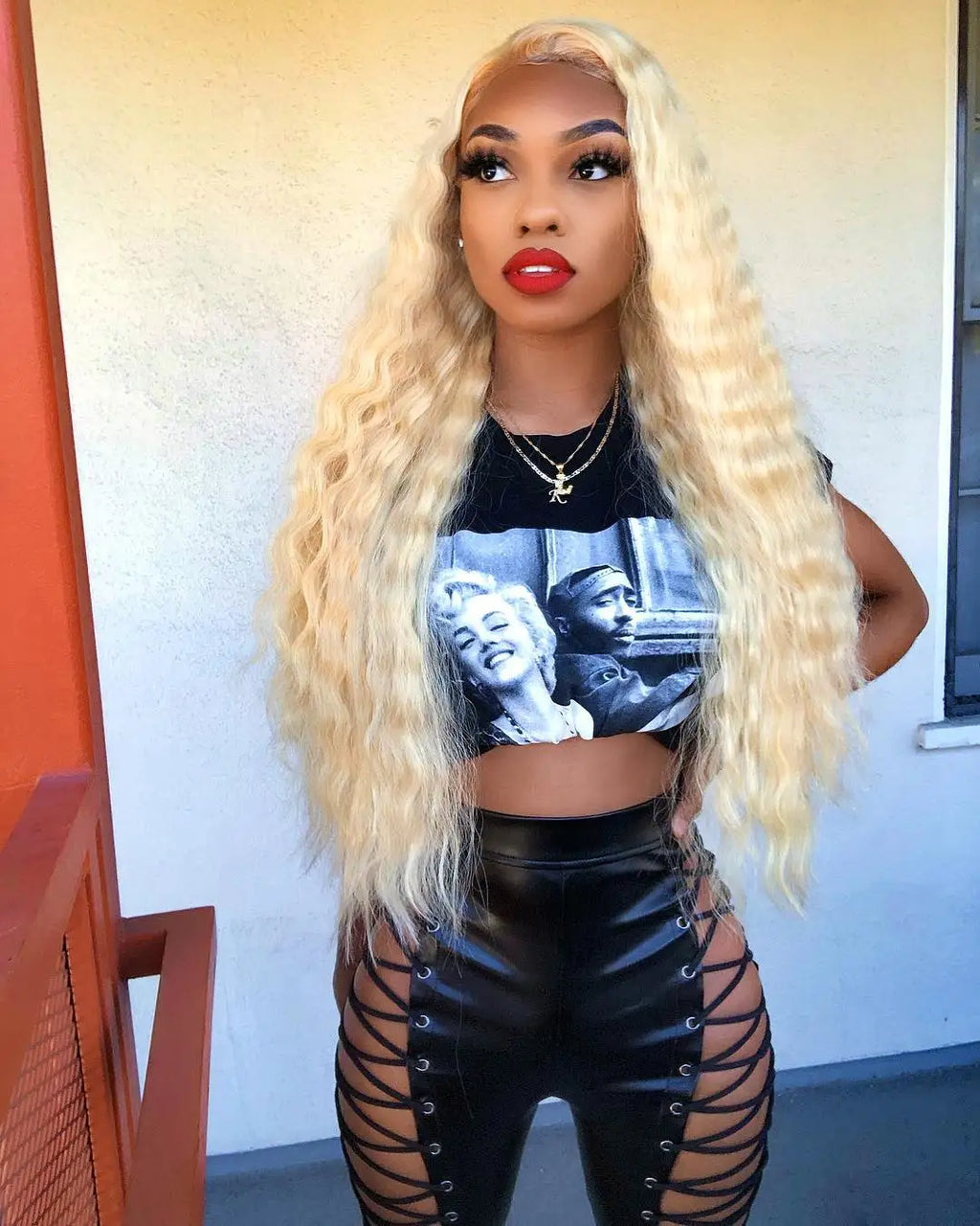 40 42 Inch 613 Honey Blonde Color Deep Wave 13x4 13x6 Hd Lace Frontal Wigs Brazilian Curly Human Hair Wigs For Women 250 Density