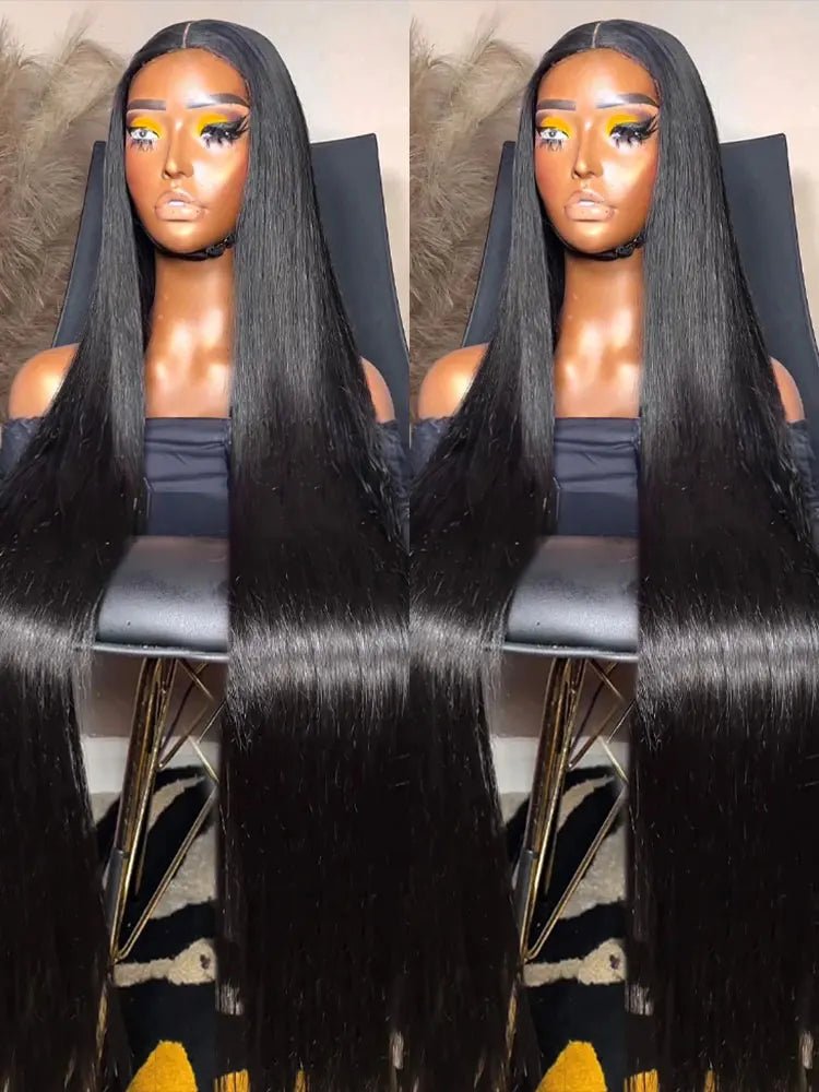 300 Density 40 50 Inch HD Lace Front Human Hair Wigs Straight 13x4 13x6 Lace Frontal Wigs For Women 7x5 Glueless Wigs Human Hair