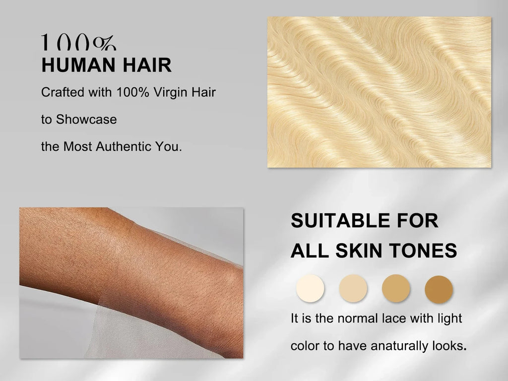 613 HD Lace Frontal Wig 13x6 Body Wave Human Hair Wigs 30 Inch Blonde Natural Colored Pre Plucked Human Hair Wig 2 Pieces Deals