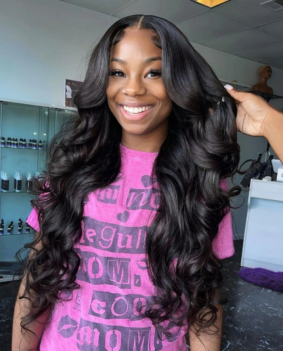 300 Density 13x6 HD Lace Front Human Hair Wigs Brazilian 40 50 Inch Body Wave Lace Front Wig For Women Glueless Wigs Human Hair