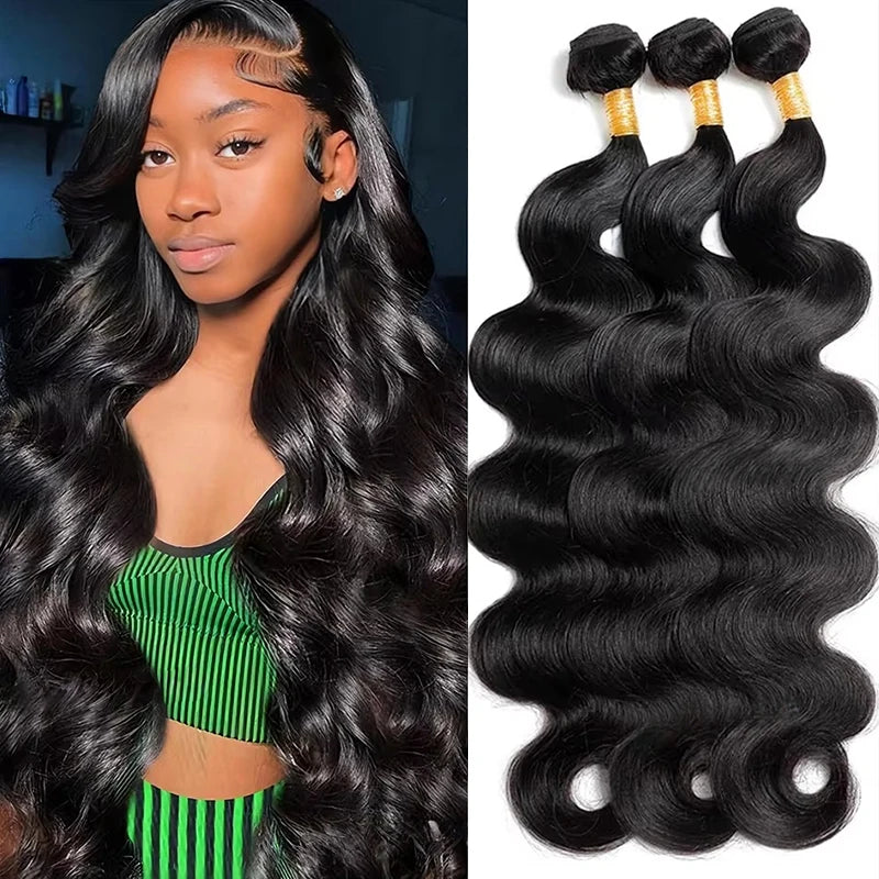 36 40 Inch 14A Body Wave Human Hair Bundles 100% Human Hair Unprocessed Brazilian Raw Hair 4 5 6 Bundle Weave Extensions Deals