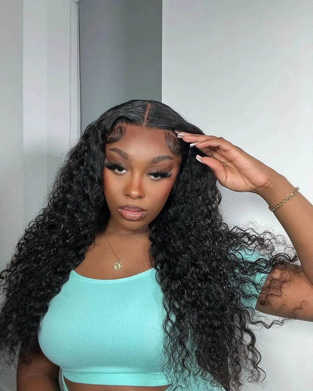 46 Inch Deep Wave Glueless Wigs 13x4 13x6 Hd Transparent Lace Front Wigs Water Wave Lace Frontal Hair Wigs Curly Human Hair Wigs
