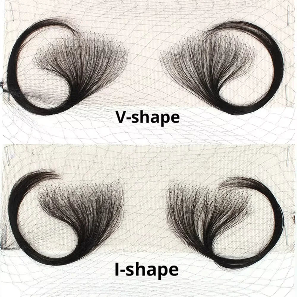 4Pcs Baby Hair Edges Hair HD Lace Baby Hair Stripes For Women Reusable Invisible Lace Hairline Edges Real Human Hair Pieces