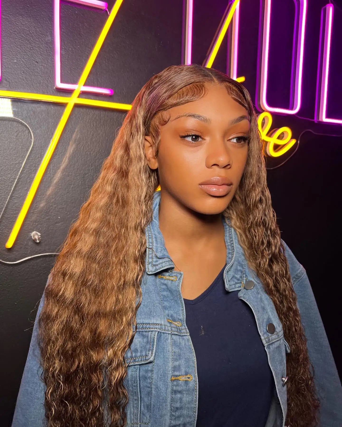 40 Inch 4/27 Curly Ombre Highlight 7x5 Glueless Wigs Human Hair Ready To Wear 250% Density 13x4 Deep Wave Frontal Wigs For Women