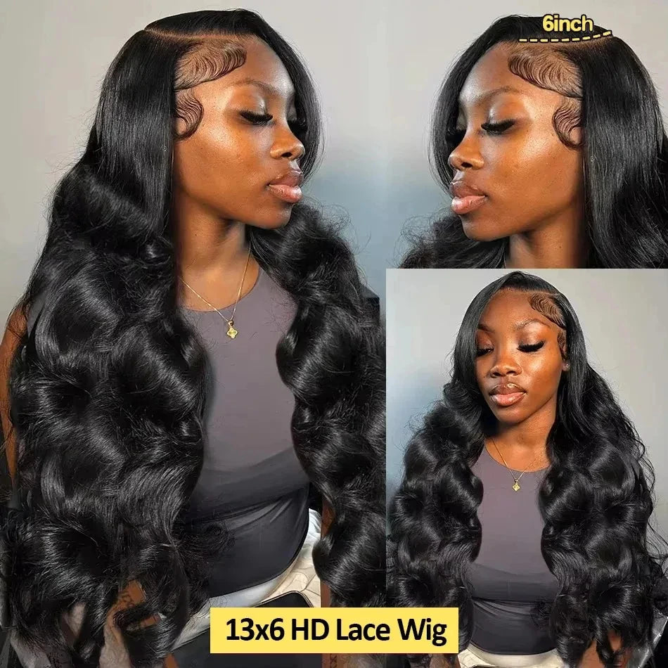 30 40 Inch Body Wave Human Hair Wigs 13x6 Hd Lace Frontal Wig Brazilian Hair Pre Plucked 200 Density Lace Front Human Hair Wig