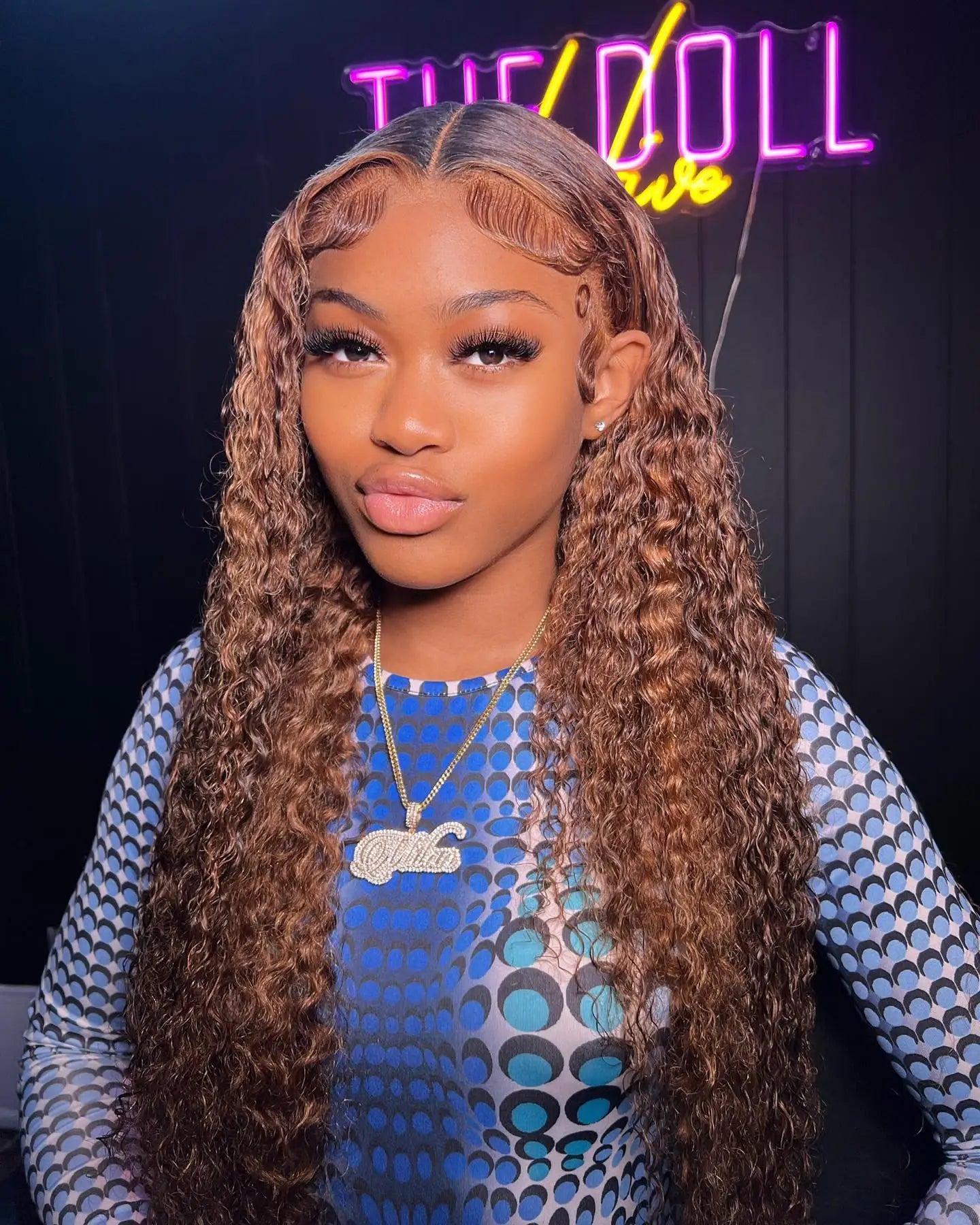 40 Inch 4/27 Curly Ombre Highlight 7x5 Glueless Wigs Human Hair Ready To Wear 250% Density 13x4 Deep Wave Frontal Wigs For Women