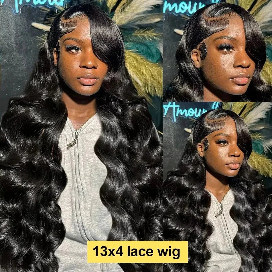 30 40 Inch Body Wave Human Hair Wigs 13x6 Hd Lace Frontal Wig Brazilian Hair Pre Plucked 200 Density Lace Front Human Hair Wig