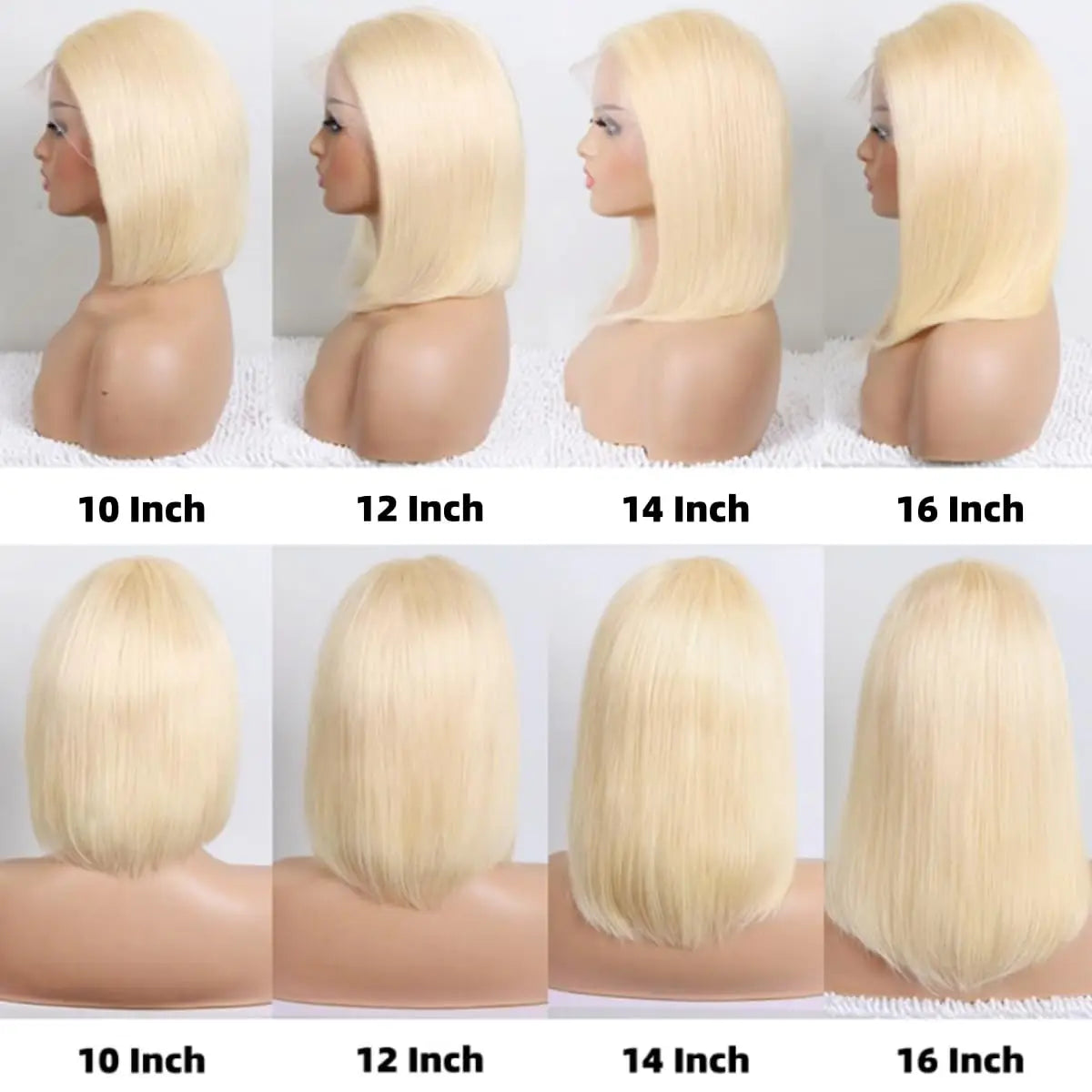 Cheap 13x4 Straight Short Bob Wig 613 Bob Honey Blonde 7x5 HD Lace Front Human Hair Wigs Wear to Go Glueless Wigs 14 Inch