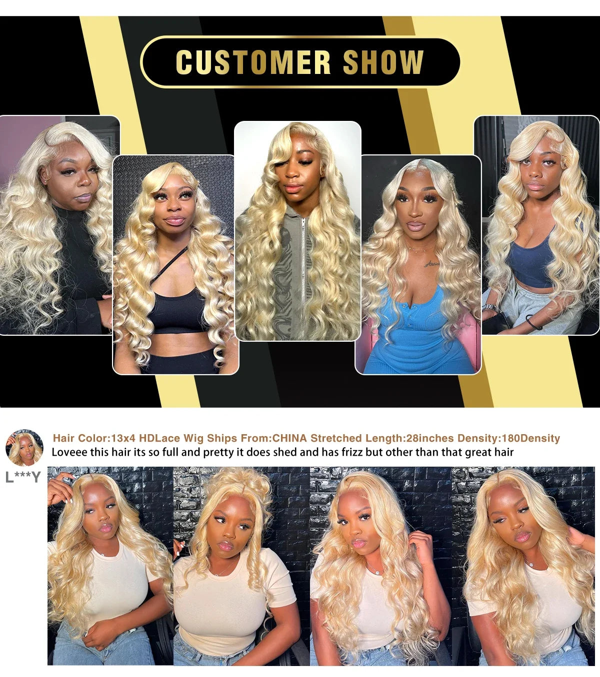 613 250 Density High HD Body Wave Human Hair 13x4 Lace Front Human Hair Wig  Blonde 13x6 Lace Frontal Honey Wigs Women