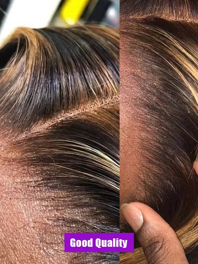 250 Density Curly Highlight 13x6 Lace Frontal Wig Human Hair 40 Inch 4/27 Ombre Deep Wave Wigs 13x4 Transparent Lace Frontl Wig