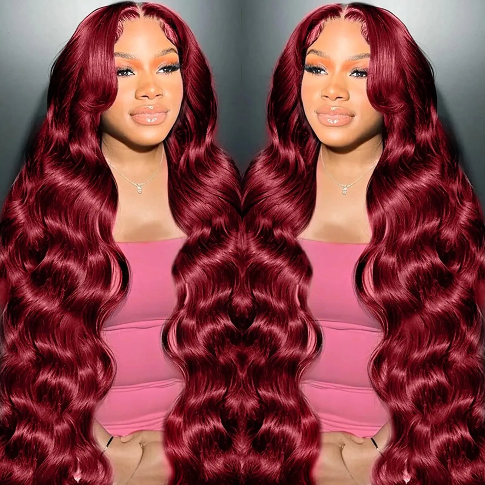 On Sale 13x4 Body Wave Wine Red Lace Front Wigs 7X5 Glueless Pre Cut Wig Human Hair Brazilian Wigs Ready to wear