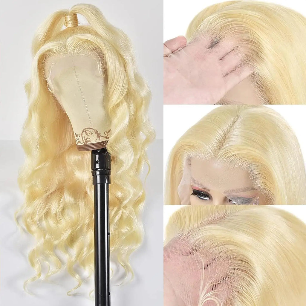 210Density 30 40 Inch 613 Body Wave 13x6 HD Transparent Lace Frontal Wigs Human Hair Brazilian 13x4 Lace Front Wig For Women