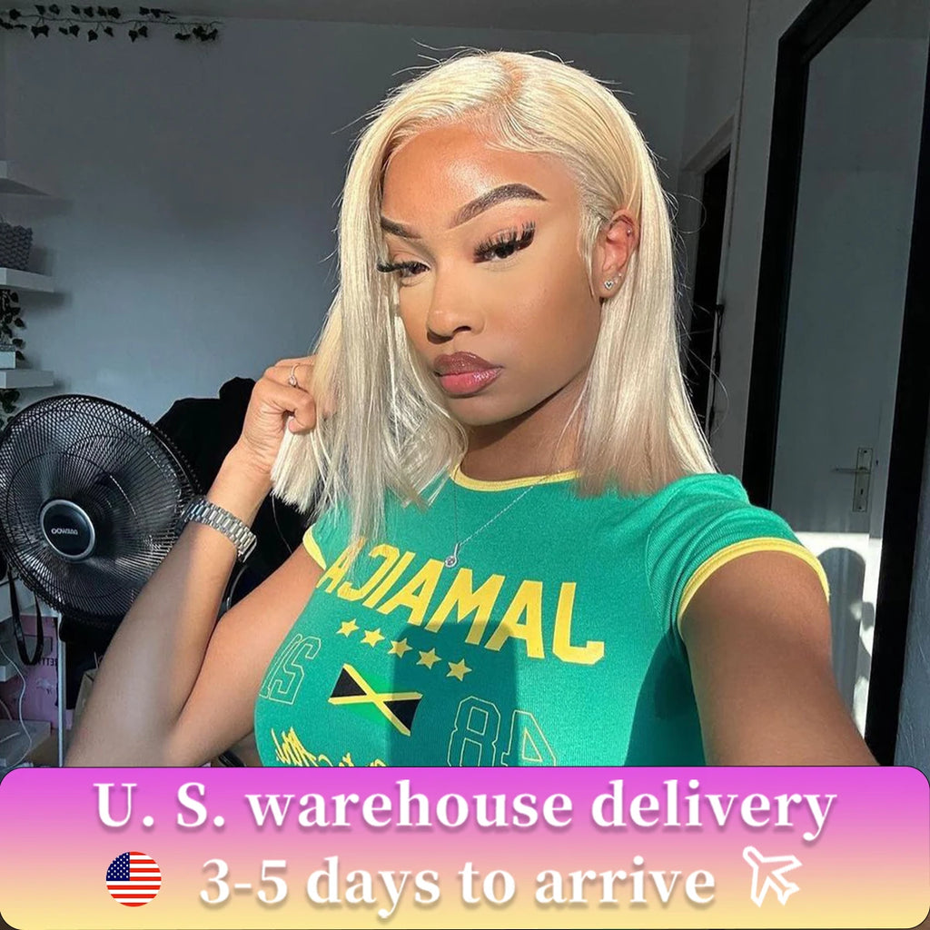 613 Blonde Bob Wig Lace Front Human Hair Wigs 13x6 13x4 Lace Frontal Wigs Remy Brazilian Bone Straight Human Hair Wigs for Women